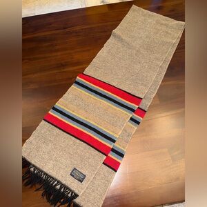 Pendleton - 5Th Avenue Merino Wool Scarf Mineral Umber Multicolor Made in USA